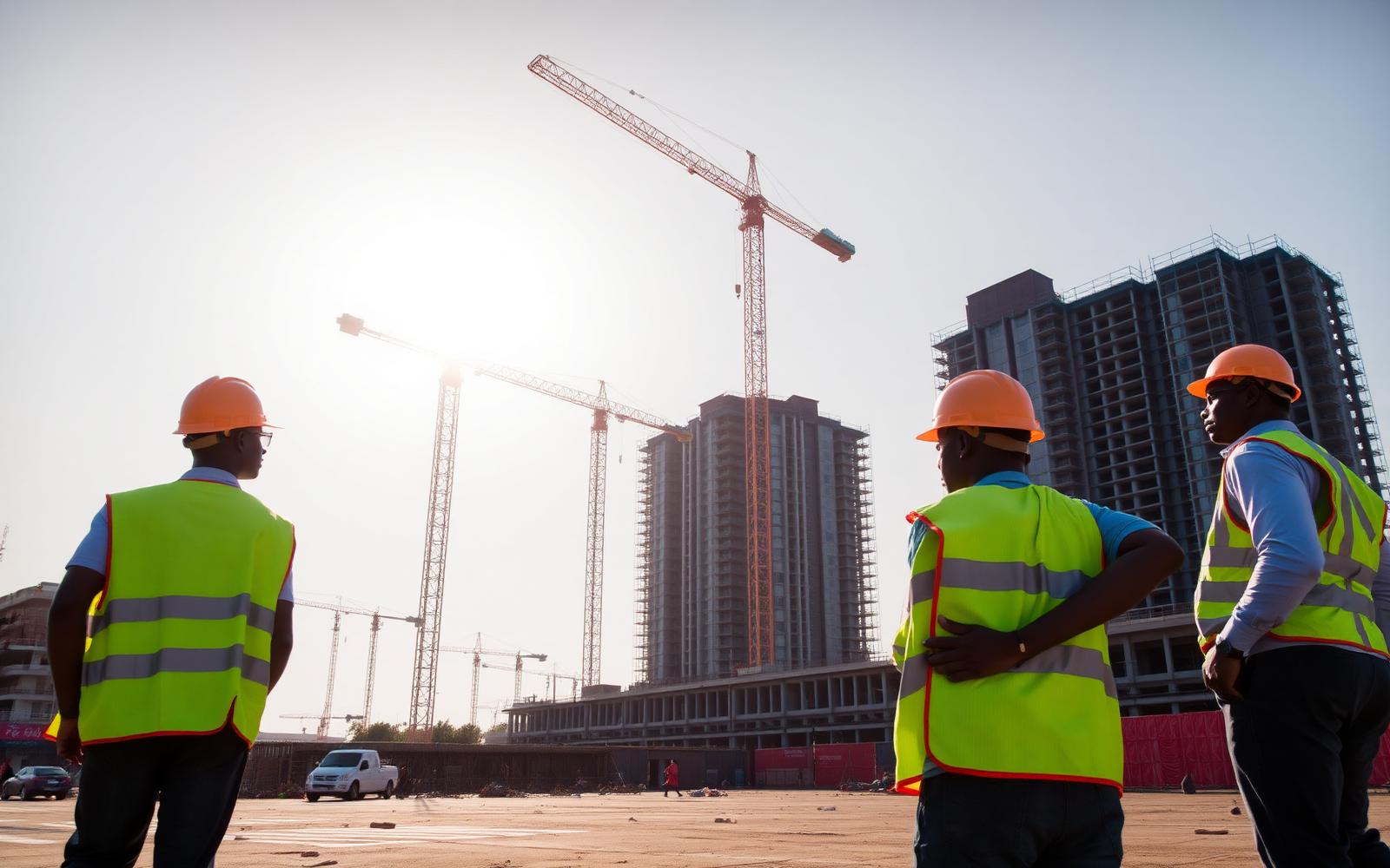 Men at work - construction site
